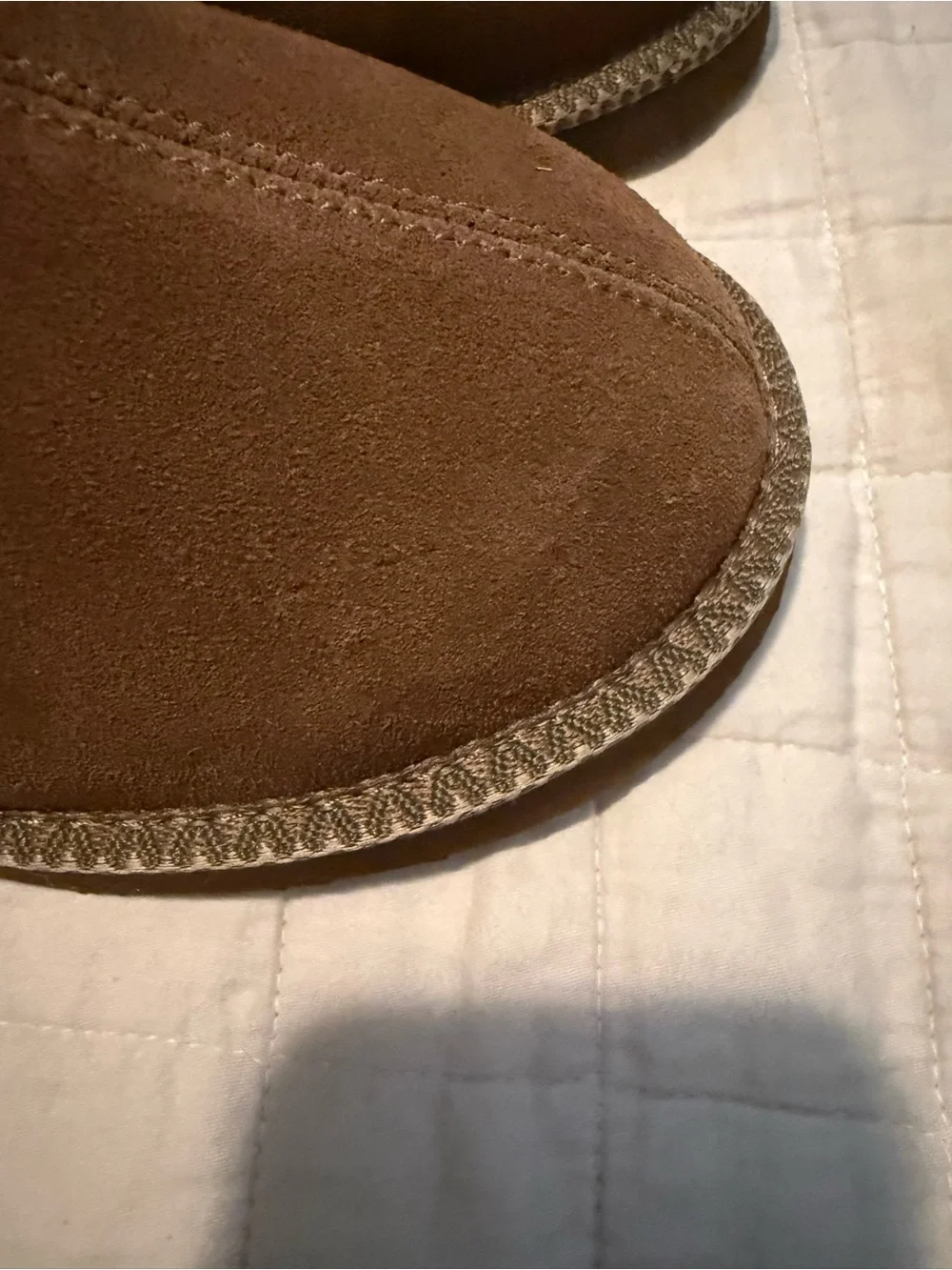 BearPaw Kids Chestnut Brown Slip-On Faux Shearling Slippers